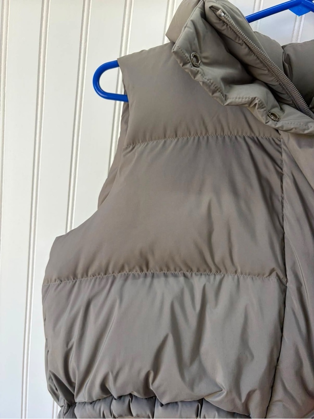 Lululemon WARM ASH GREY Wunder Puff Super-Cropped goose down Vest size 8 - Picture 6 of 16